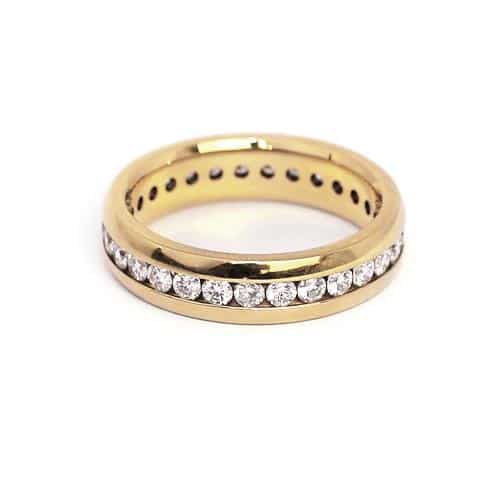 18ct Yellow Gold Diamond Set Ring, 1.00ct