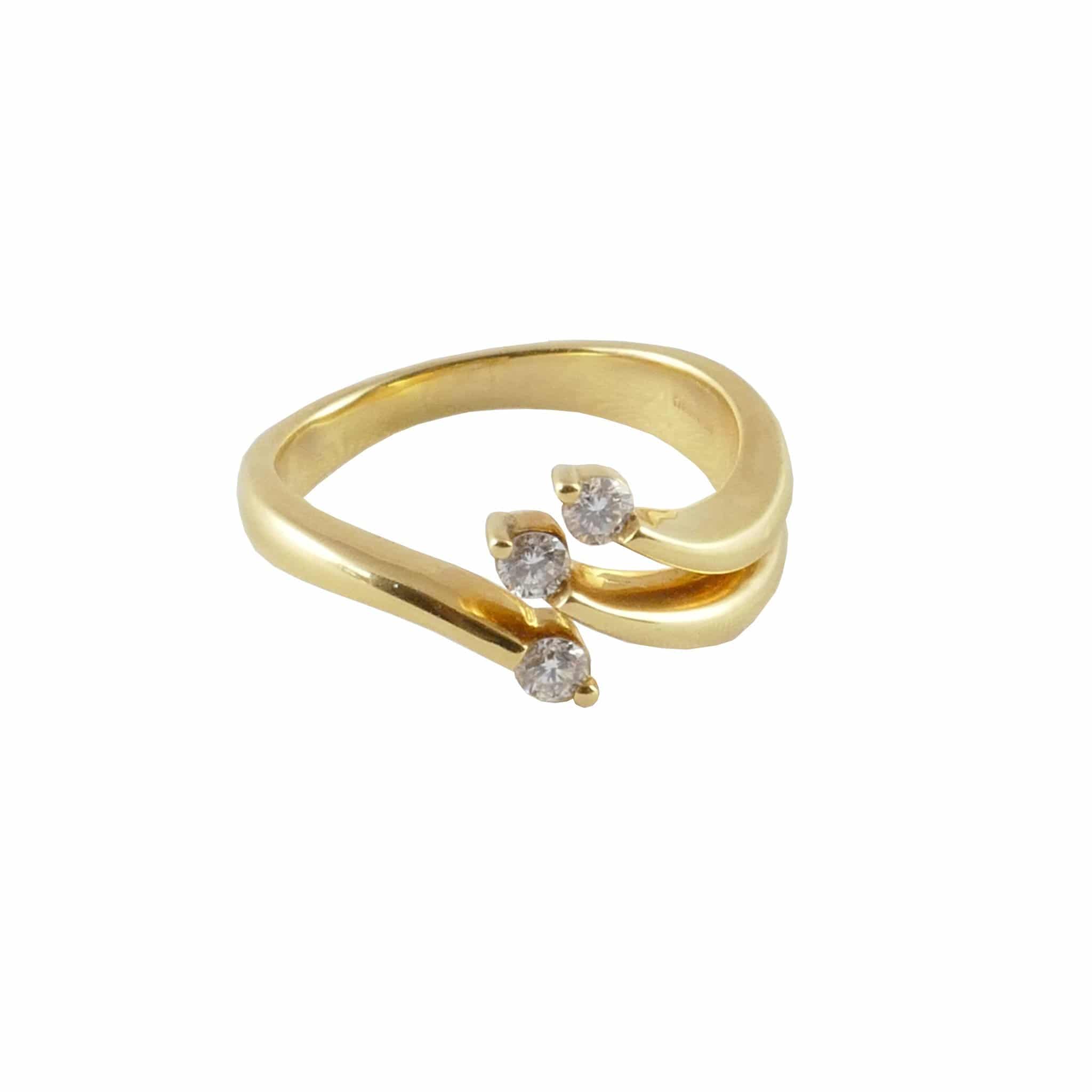 18ct Yellow Gold Diamond Ring, 0.21ct