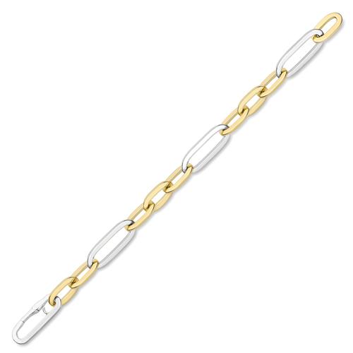 18ct Mixed Gold Fancy Link Bracelet