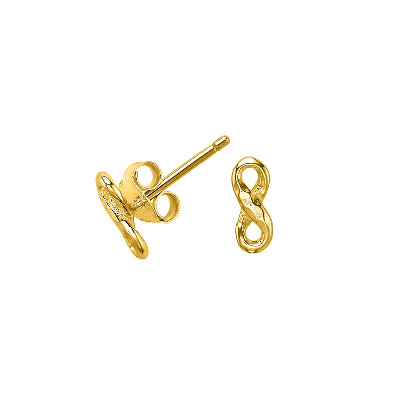 18ct Gold Vermeil Entwined Infinity Stud Earrings
