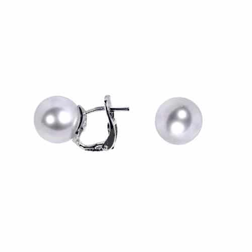 18ct White Gold South Sea Pearl Stud Earrings
