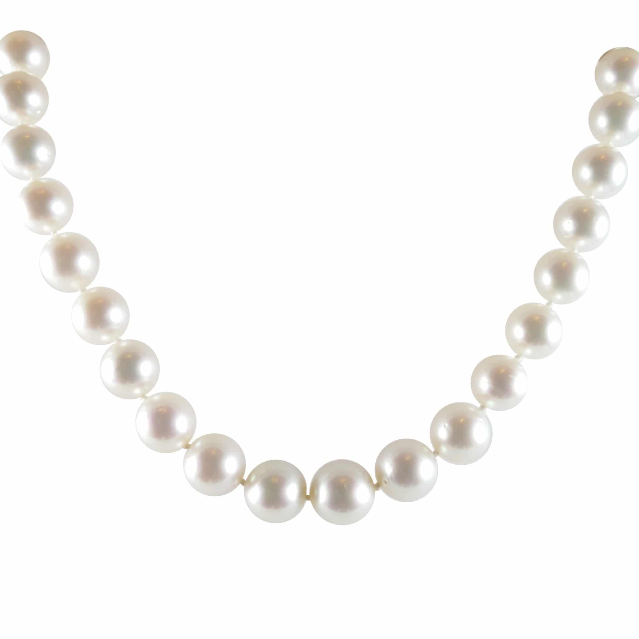 White South Sea Pearl Necklace, 0.04ct