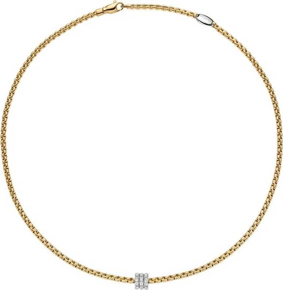 FOPE 18ct Rose Gold Diamond Necklace, 0.33ct