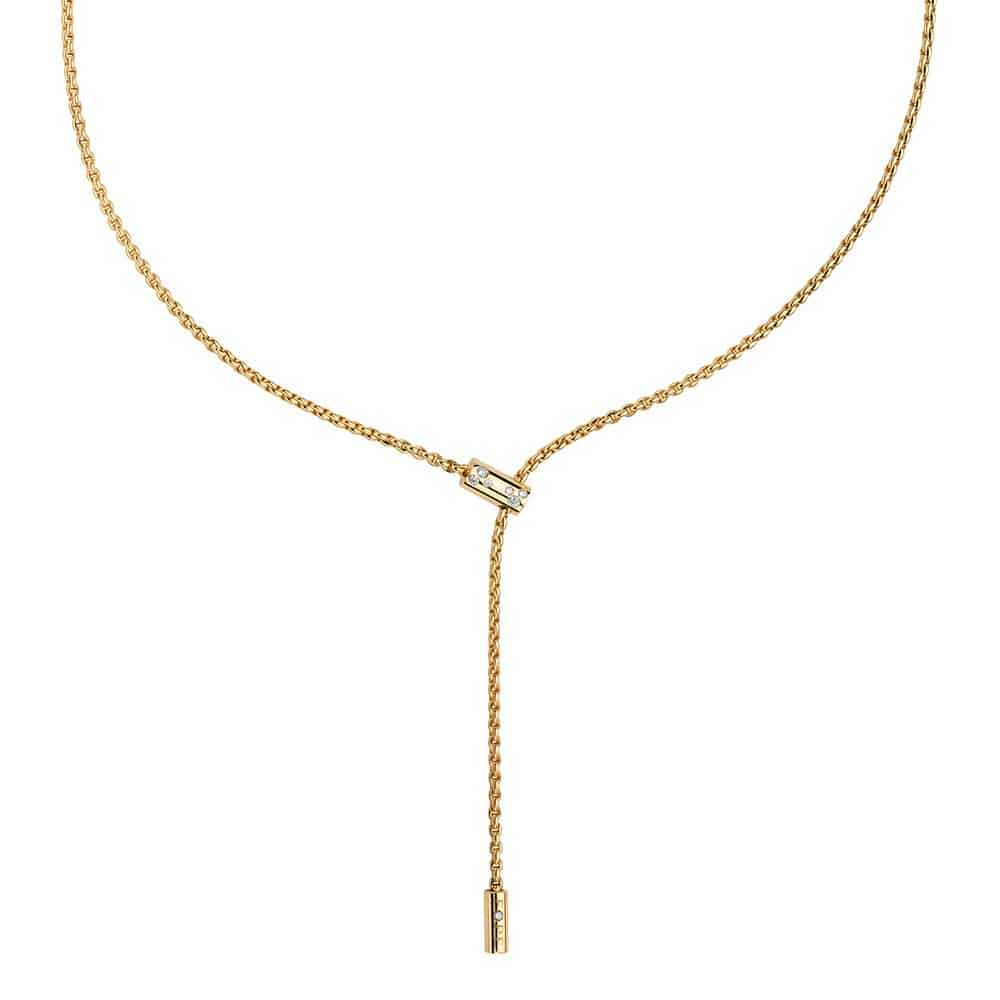 FOPE 18ct Yellow Gold Aria Adjustable Lariat, 0.11cts