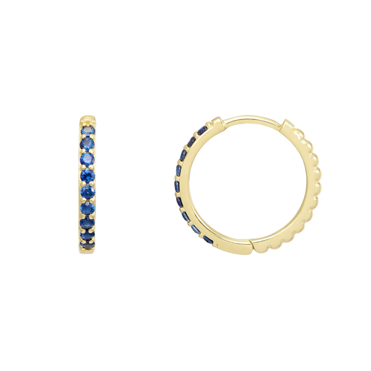 15mm Sapphire Lumiere Story Hoops