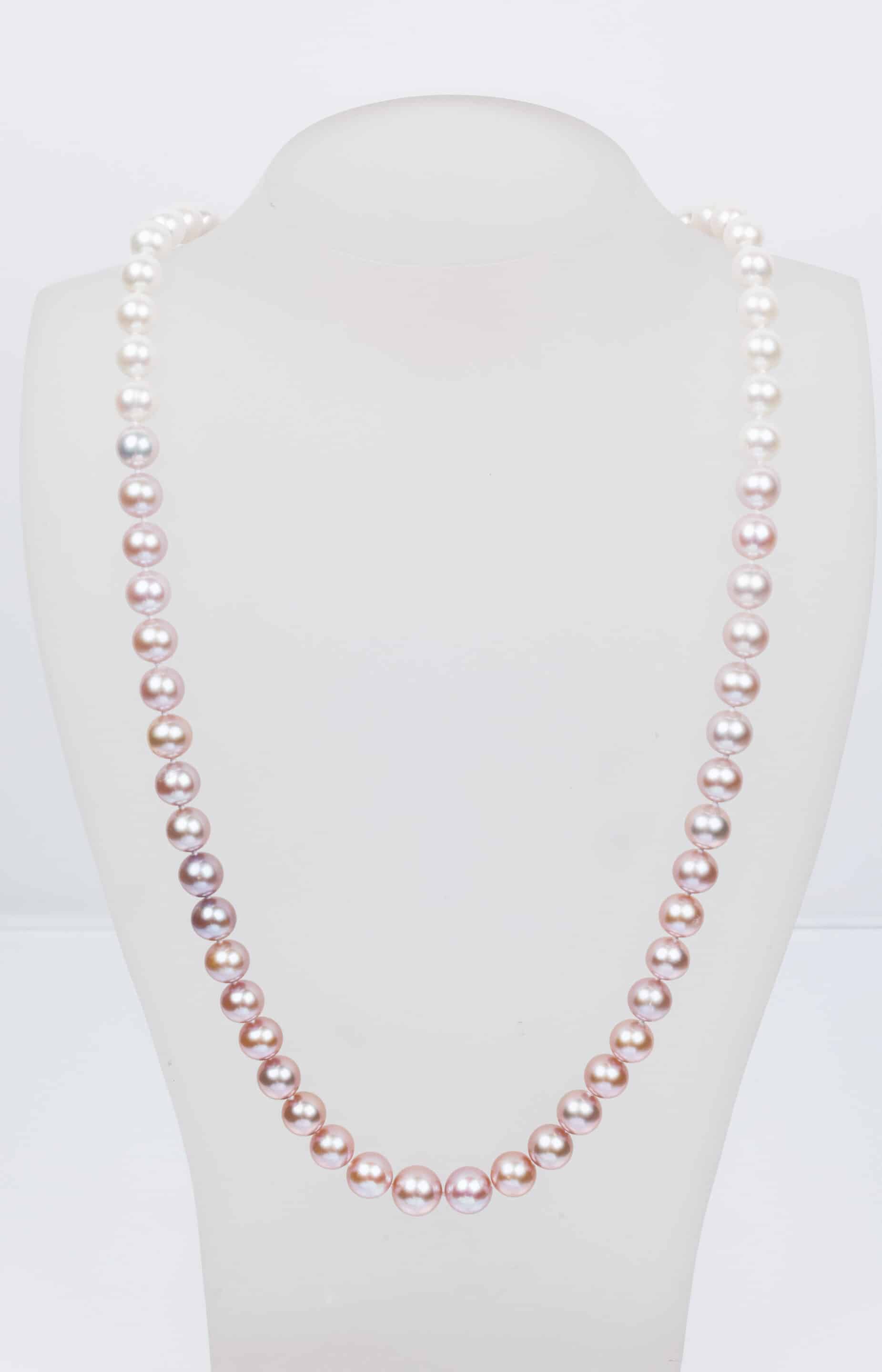 Freshwater Pink and White Pearl Necklace