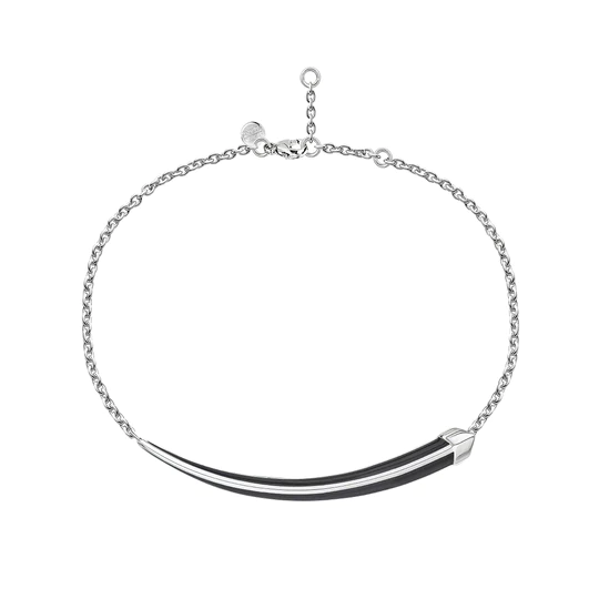 Sabre Deco Chain Bracelet – Silver & Ceramic