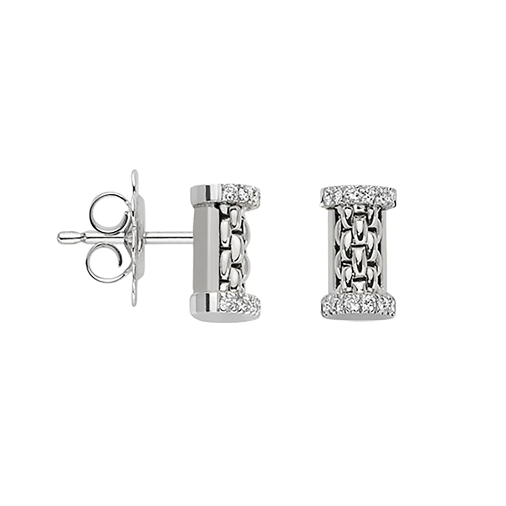 FOPE 18ct White Gold Diamond Stud Earrings 0.17cts